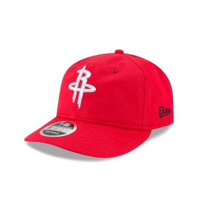 Red Houston Rockets Hat - New Era NBA Team Choice Retro Crown 9FIFTY Snapback Caps USA4186920